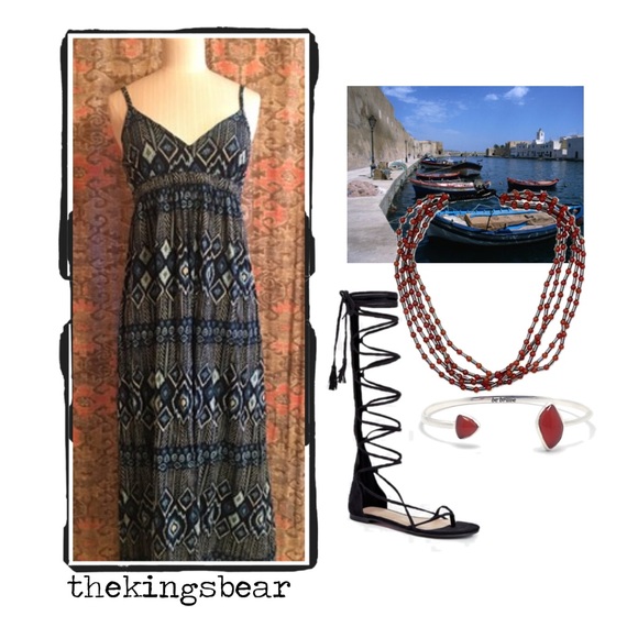 Lucky Brand Dresses & Skirts - 🚺 Lucky Brand Ikat Maxi Dress